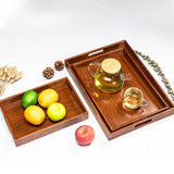 Maxbell Wooden Serving Tray Lightweight Simple Wood Plate for Home Events Guest Room 33 cmx22 cmx5 cm