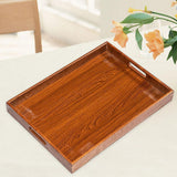 Maxbell Wooden Serving Tray Lightweight Simple Wood Plate for Home Events Guest Room 46 cmx33 cmx5 cm