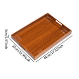 Maxbell Wooden Serving Tray Lightweight Simple Wood Plate for Home Events Guest Room 46 cmx33 cmx5 cm