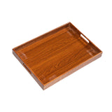 Maxbell Wooden Serving Tray Lightweight Simple Wood Plate for Home Events Guest Room 46 cmx33 cmx5 cm