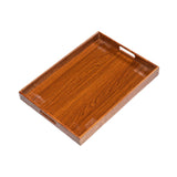 Maxbell Wooden Serving Tray Lightweight Simple Wood Plate for Home Events Guest Room 46 cmx33 cmx5 cm