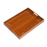 Maxbell Wooden Serving Tray Lightweight Simple Wood Plate for Home Events Guest Room 46 cmx33 cmx5 cm