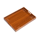 Maxbell Wooden Serving Tray Lightweight Simple Wood Plate for Home Events Guest Room 46 cmx33 cmx5 cm