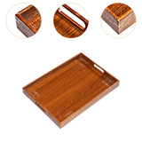 Maxbell Wooden Serving Tray Lightweight Simple Wood Plate for Home Events Guest Room 46 cmx33 cmx5 cm