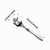 Maxbell Serving Spoon Shell Shape Multifunctional for Home Restaurant Family Dinners silver small