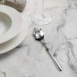 Maxbell Serving Spoon Shell Shape Multifunctional for Home Restaurant Family Dinners silver small