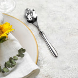 Maxbell Serving Spoon Shell Shape Multifunctional for Home Restaurant Family Dinners silver small