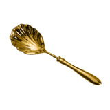 Maxbell Serving Spoon Shell Shape Multifunctional for Home Restaurant Family Dinners gold large