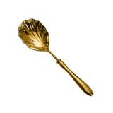 Maxbell Serving Spoon Shell Shape Multifunctional for Home Restaurant Family Dinners gold large