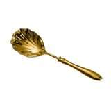 Maxbell Serving Spoon Shell Shape Multifunctional for Home Restaurant Family Dinners gold large