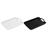 Maxbell Serving Tray Cup Holder with Hollow Handles for Events Living Room White M