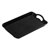 Maxbell Serving Tray Cup Holder with Hollow Handles for Events Living Room Black M