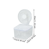 Maxbell Desktop Cooling Fan with Humidifier Portable 3 Speeds for Camp Summer Office