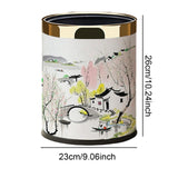 Maxbell Trash Can 10L Stylish Decorative Wastebasket for Bedroom Living Room Kitchen Style A