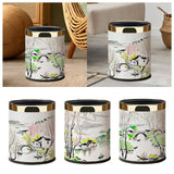 Maxbell Trash Can 10L Stylish Decorative Wastebasket for Bedroom Living Room Kitchen Style A