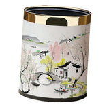 Maxbell Trash Can 10L Stylish Decorative Wastebasket for Bedroom Living Room Kitchen Style A