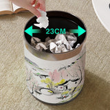 Maxbell Trash Can 10L Stylish Decorative Wastebasket for Bedroom Living Room Kitchen Style A