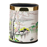 Maxbell Trash Can 10L Stylish Decorative Wastebasket for Bedroom Living Room Kitchen Style B