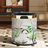 Maxbell Trash Can 10L Stylish Decorative Wastebasket for Bedroom Living Room Kitchen Style C