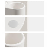 Maxbell Toothbrush Holder Easy Cleaning Toothbrush Rack for Countertop Washroom Sink