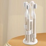 Maxbell Toothbrush Holder Easy Cleaning Toothbrush Rack for Countertop Washroom Sink
