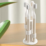 Maxbell Toothbrush Holder Easy Cleaning Toothbrush Rack for Countertop Washroom Sink