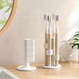 Maxbell Toothbrush Holder Easy Cleaning Toothbrush Rack for Countertop Washroom Sink