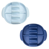 Maxbell Silicone Taco Holder Kitchen Gadgets Non Plate Microwave Use with Slots blue