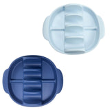 Maxbell Silicone Taco Holder Kitchen Gadgets Non Plate Microwave Use with Slots blue
