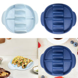 Maxbell Silicone Taco Holder Kitchen Gadgets Non Plate Microwave Use with Slots blue