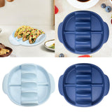 Maxbell Silicone Taco Holder Kitchen Gadgets Non Plate Microwave Use with Slots blue