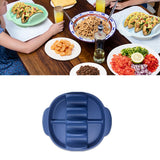 Maxbell Silicone Taco Holder Kitchen Gadgets Non Plate Microwave Use with Slots blue