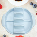 Maxbell Silicone Taco Holder Kitchen Gadgets Non Plate Microwave Use with Slots blue