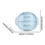 Maxbell Silicone Taco Holder Kitchen Gadgets Non Plate Microwave Use with Slots blue