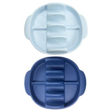 Maxbell Silicone Taco Holder Kitchen Gadgets Non Plate Microwave Use with Slots blue