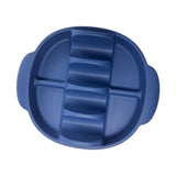 Maxbell Silicone Taco Holder Kitchen Gadgets Non Plate Microwave Use with Slots dark blue
