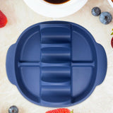 Maxbell Silicone Taco Holder Kitchen Gadgets Non Plate Microwave Use with Slots dark blue