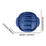 Maxbell Silicone Taco Holder Kitchen Gadgets Non Plate Microwave Use with Slots dark blue
