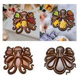 Maxbell Octopus Charcuterie Platter Plate for Dining Room Fruits Display Living Room A