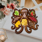 Maxbell Octopus Charcuterie Platter Plate for Dining Room Fruits Display Living Room A