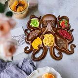 Maxbell Octopus Charcuterie Platter Plate for Dining Room Fruits Display Living Room A