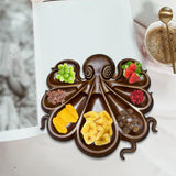 Maxbell Octopus Charcuterie Platter Plate for Dining Room Fruits Display Living Room B