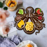 Maxbell Octopus Charcuterie Platter Plate for Dining Room Fruits Display Living Room B