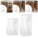 Maxbell Baker Rack Cover Multifunctional Clear Waterproof for Home Restaurant Bakery 70x58x153cm