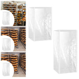 Maxbell Baker Rack Cover Multifunctional Clear Waterproof for Home Restaurant Bakery 70x58x153cm