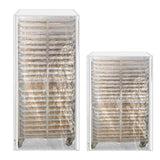 Maxbell Baker Rack Cover Multifunctional Clear Waterproof for Home Restaurant Bakery 70x58x153cm
