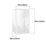 Maxbell Baker Rack Cover Multifunctional Clear Waterproof for Home Restaurant Bakery 70x58x83cm
