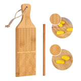 Maxbell Wood Gnocchi Board with Roller for Baking Lovers Making Pasta Kneading Dough