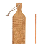 Maxbell Wood Gnocchi Board with Roller for Baking Lovers Making Pasta Kneading Dough