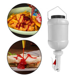 Maxbell Squeeze Bottle 3L Large Sauce Dispenser for Mustard Ketchup Seasoning Sauces white
